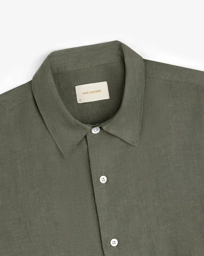 Long-Sleeve Linen Shirt