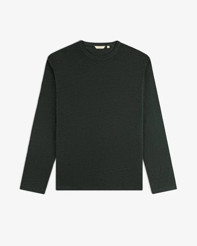 Long-Sleeve Linen Tee