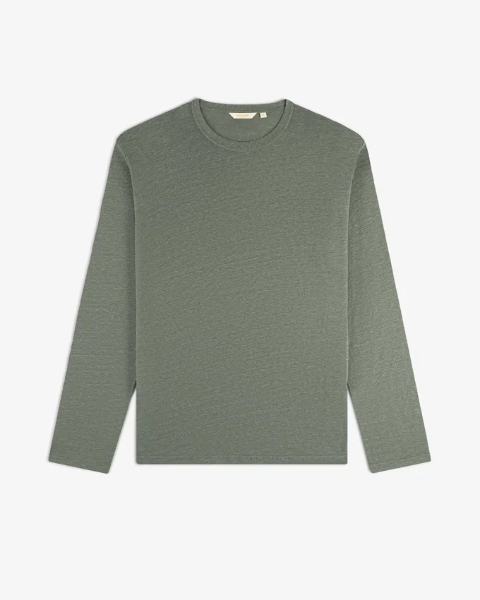 Long-Sleeve Linen Tee