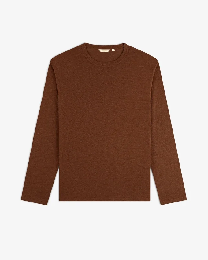 Long-Sleeve Linen Tee
