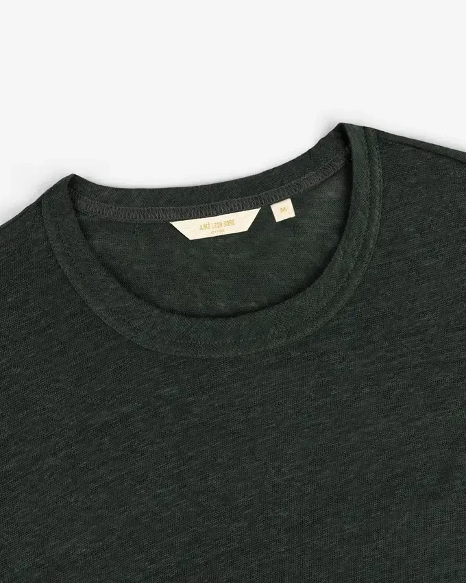 Long-Sleeve Linen Tee