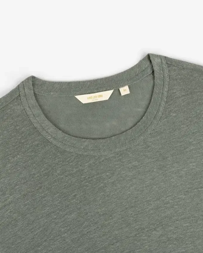 Long-Sleeve Linen Tee