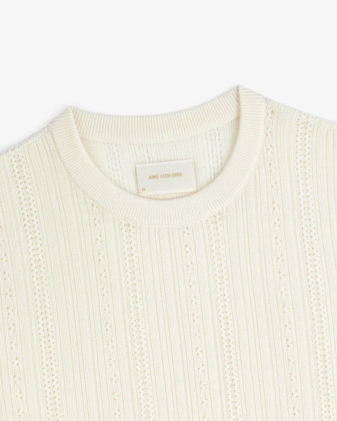 Merino Wool Eyelet Tee