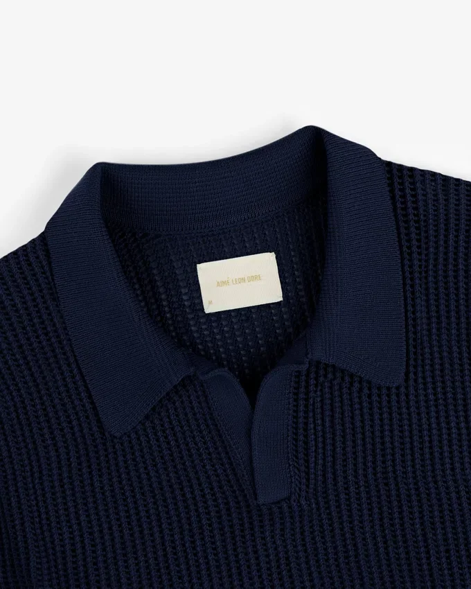 Mesh Knit Polo