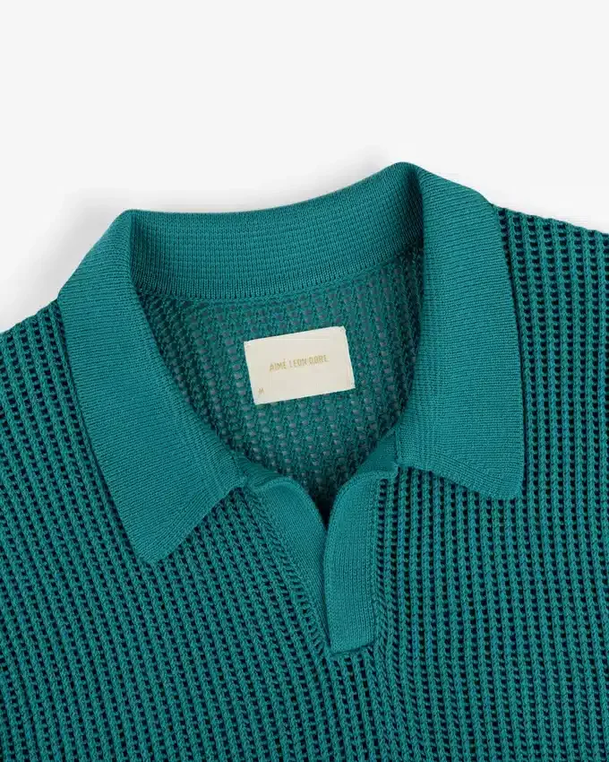 Mesh Knit Polo