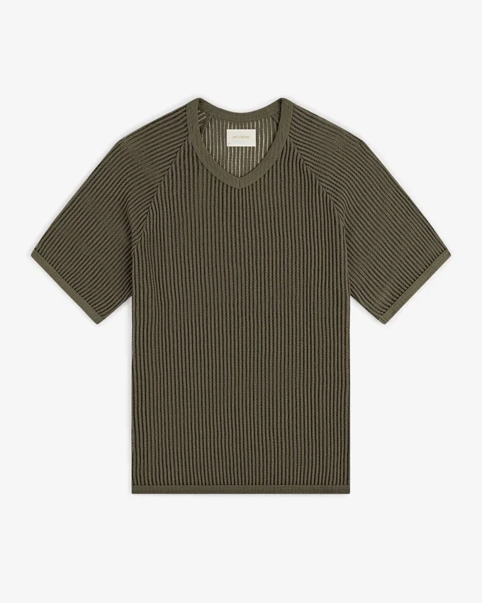 Mesh V-Neck Tee