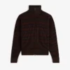 Multi Color Knit Track Sweater