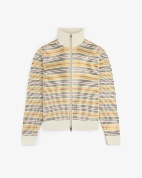 Multi Color Knit Track Sweater