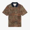 Paisley Printed Piqué Polo