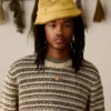 Perforated Suede Bucket Hat