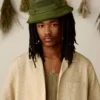 Perforated Suede Bucket Hat