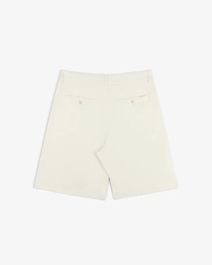 Pleated Linen Blend Bermuda Short