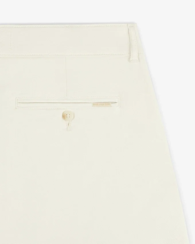 Pleated Linen Blend Bermuda Short