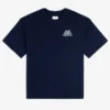 Pointelle Stacked Logo Tee