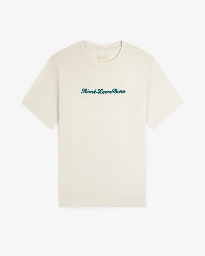 Puff Print Slub Logo Tee