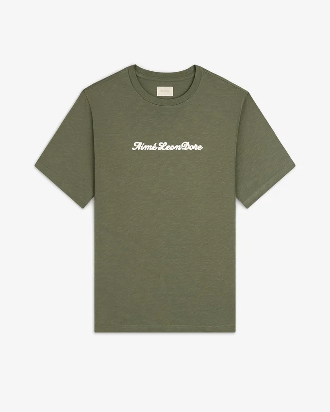 Puff Print Slub Logo Tee