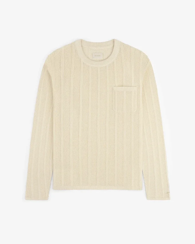 Racking Stitch Crewneck Sweater