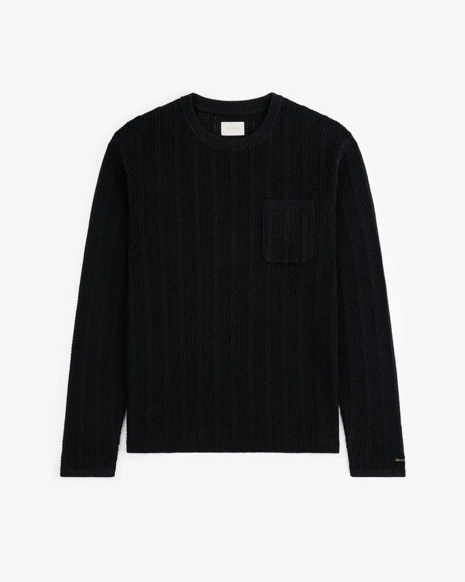 Racking Stitch Crewneck Sweater