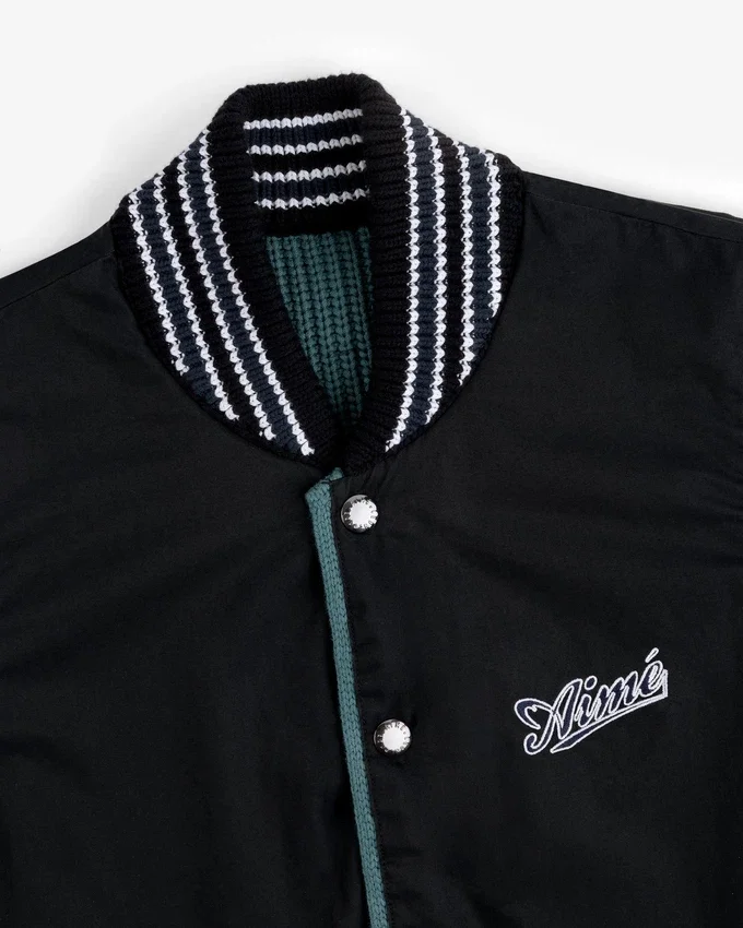 Reversible Knit Bomber Jacket