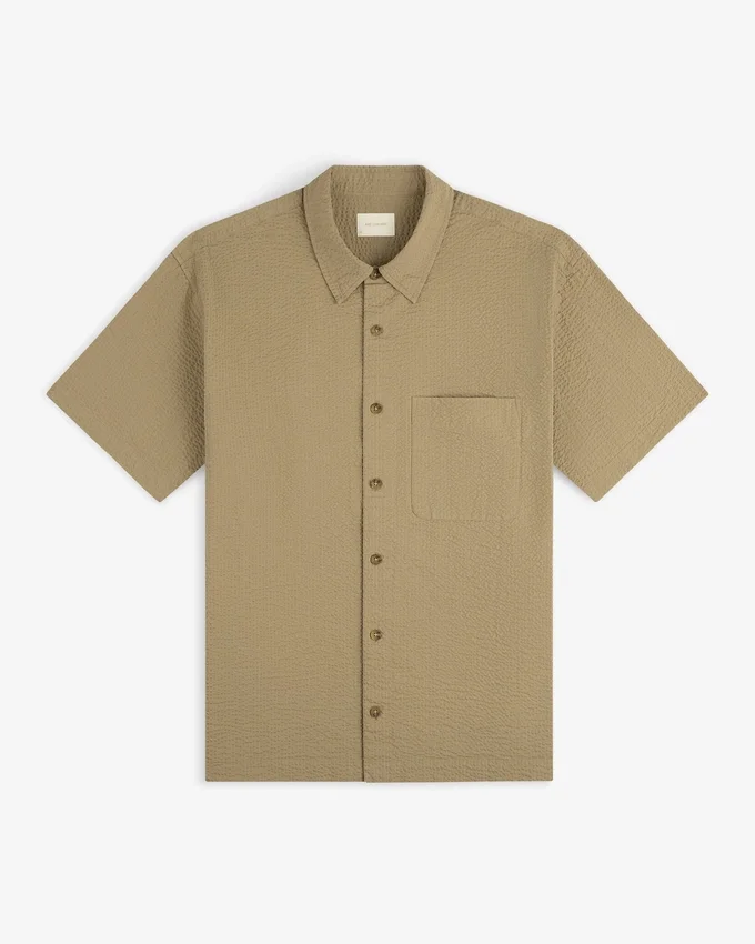 Short-Sleeve Seersucker Shirt