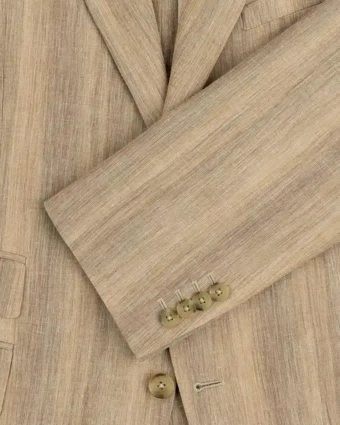 Single-Breasted Safari Suit Jacket