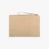 Small Croc-Embossed Nubuck Pouch
