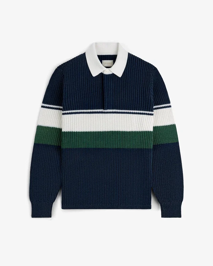 Striped Knit Rugby