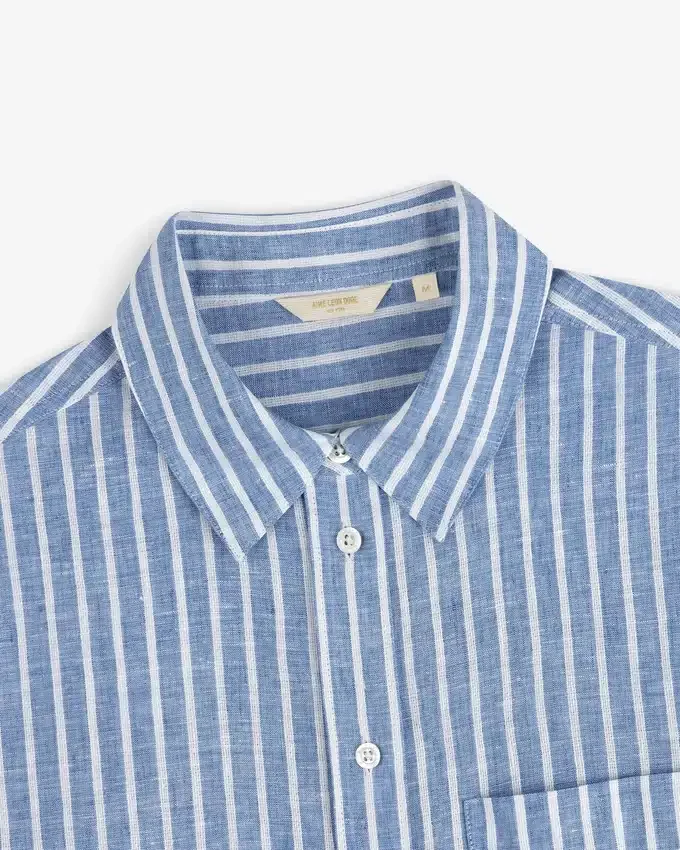 Striped Linen Casual Shirt