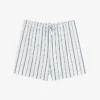 Striped Poplin Leisure Short