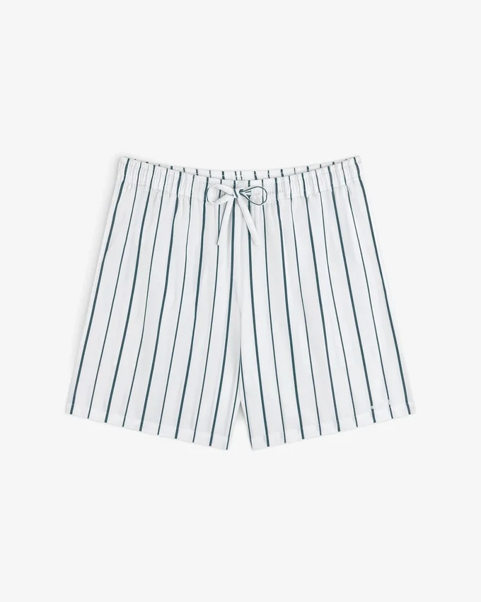 Striped Poplin Leisure Short