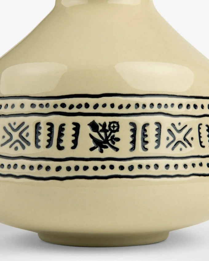 Textile Patterned Bud Vase