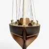 Walnut Model Sailboat