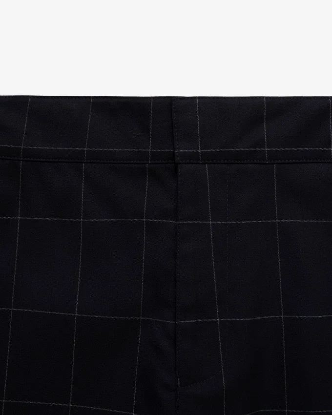 Windowpane Elasticated Waist Suit Trouser