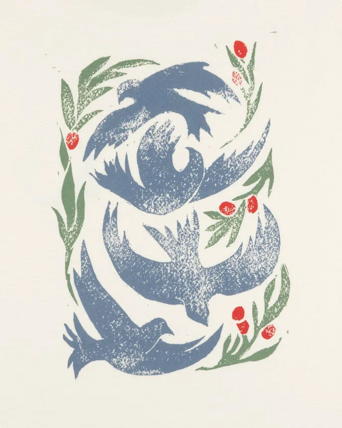 Woodblock Dove Tee