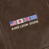 World's Borough Leather Flight Jacket