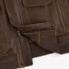 World's Borough Leather Flight Jacket