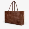 Woven Leather Tote Bag