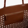 Woven Leather Tote Bag