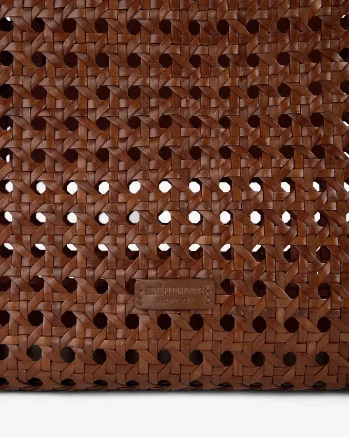 Woven Leather Tote Bag