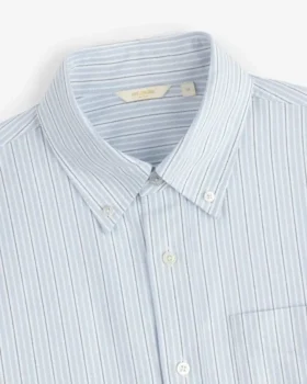 Yarn Dyed Striped Crest Shirt