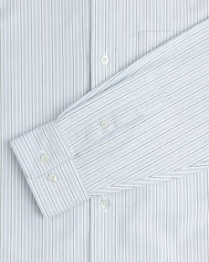 Yarn Dyed Striped Crest Shirt